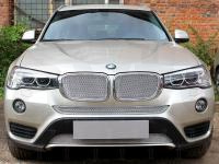 BMW X3 (14–) Защита радиатора Premium, хром, середина