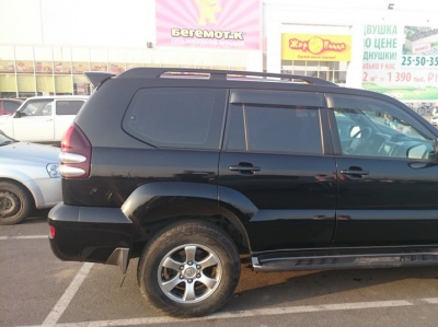 Toyota Land Cruiser Prado 120 (02-09) спойлер задней двери, без стоп сигнала