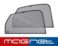 Peugeot 308 (2007-н.в.) комплект бескрепёжныx защитных экранов Chiko magnet, задние боковые (Стандарт)