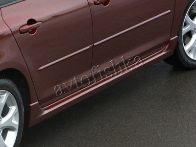 Mazda 3 (04 – 09) пороги внешние пластиковые